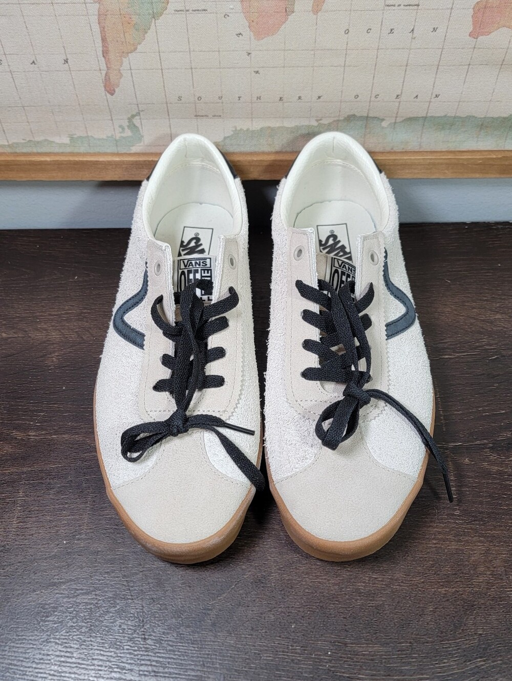 BRAND NEW Vans Sport Low Beige/ Gum/ Black Men's Size - Picture 2 of 7
